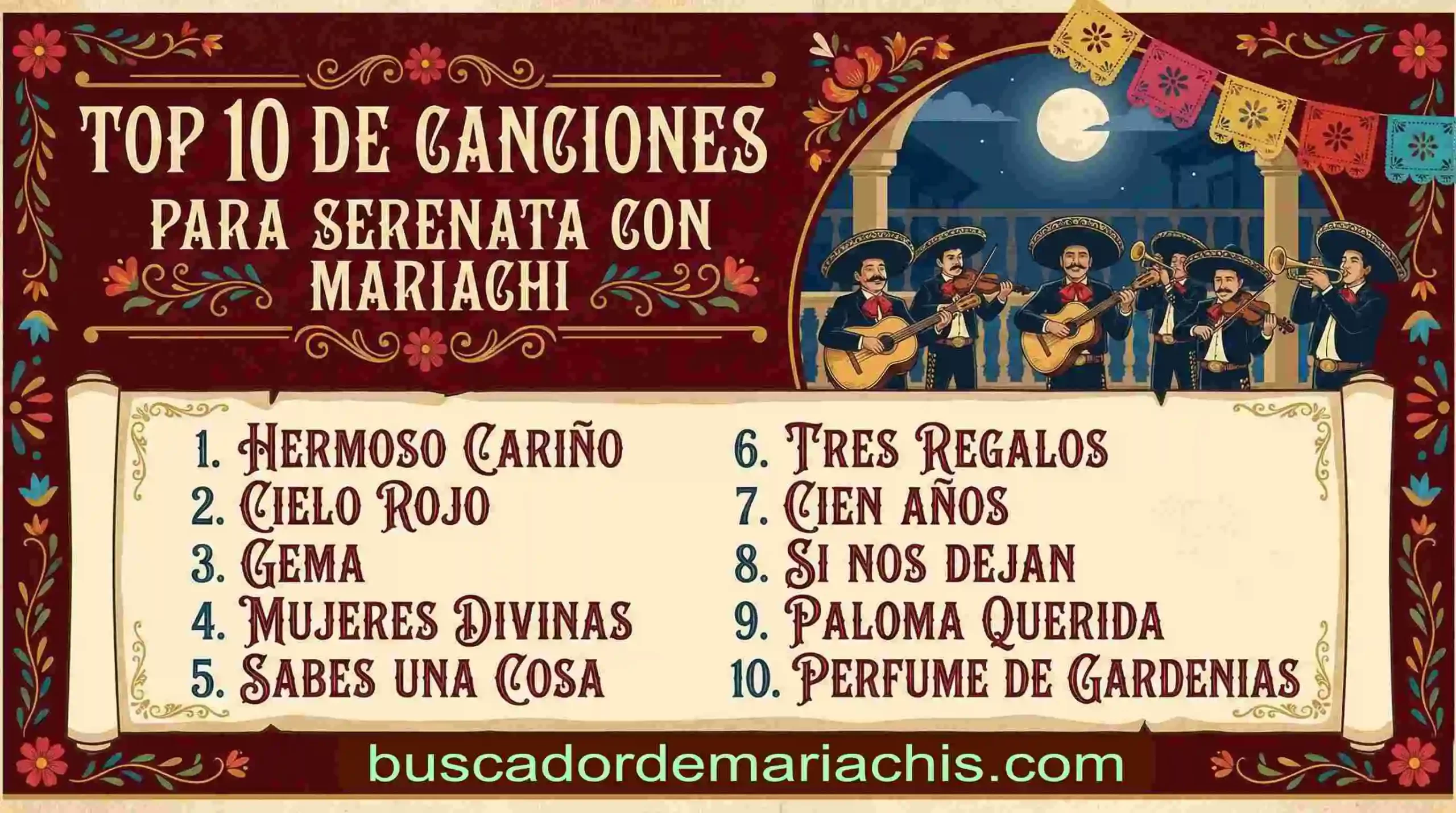 10 canciones para dedicar con mariachi 10 canciones más dedicadas en una serenata con mariachi
