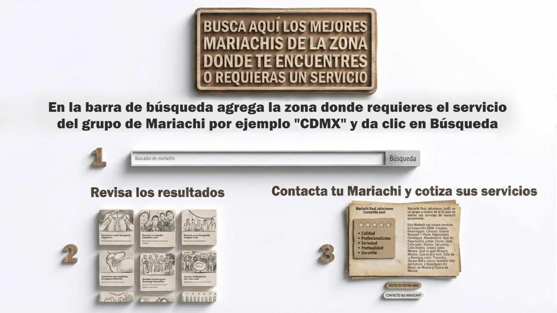 Instrucciones para buscar un mariachi Busca un mariachi aquí fácil